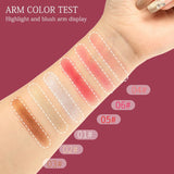 3D Rose Petal Blush Highlights Natural Makeup Brightening Cheek Long Lasting Waterproof Matte Highlighter Shimmer Blusher Makeup
