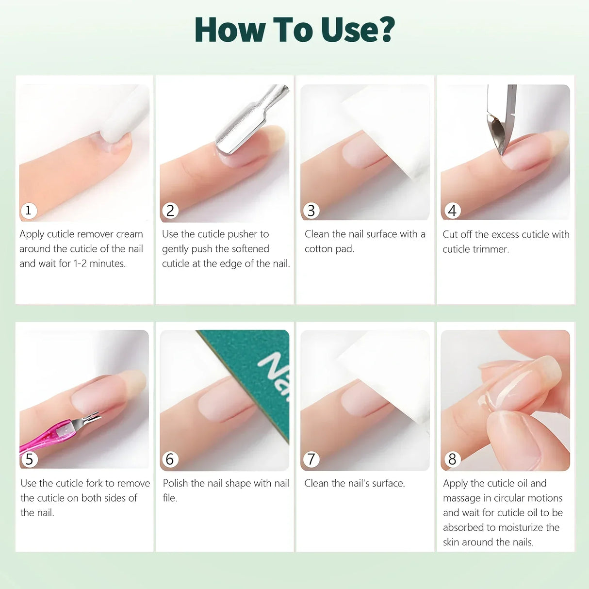 Nailpop Cuticle Oil and Softener for Nails 15ml Cuticle Remover Strengthener Nail Cuticle Protector Moisturize Manicure Kit 1pc