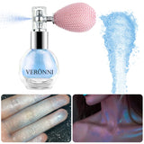 Highlighter Powder Spray Longwear sparkle fairy powder High Gloss Glitter Spray Body Bronzer For Face Body Makeup Cosmetics