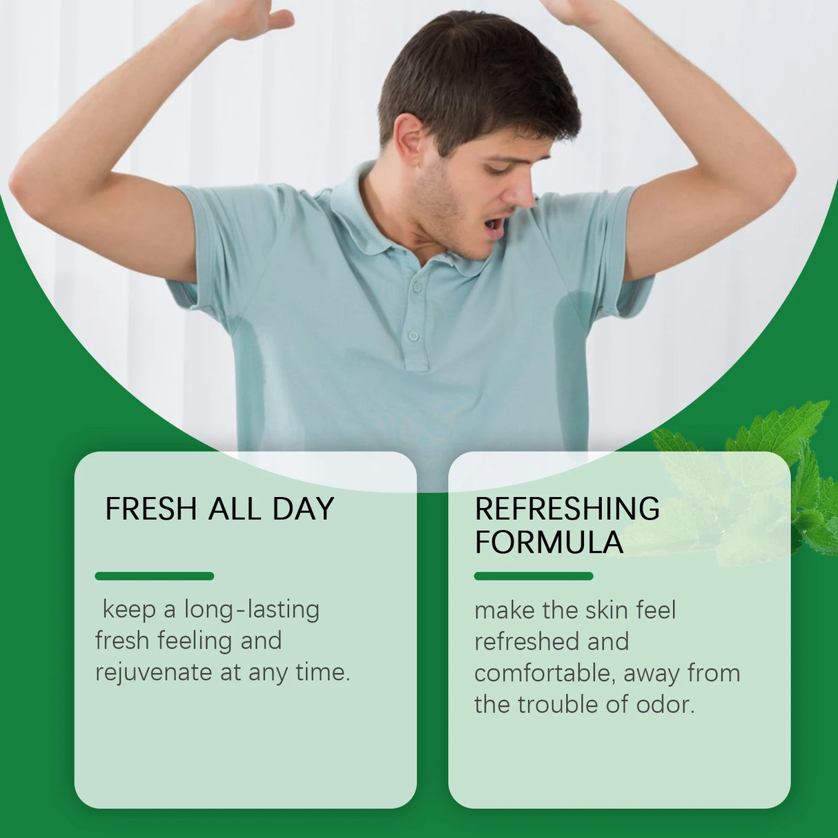 Mint Fragrance Underarm Antiperspirant Deodorant Stick Body Odor Remover Lasting Portable Armpit Anti Sweaty Stick For Women Men