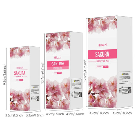 100ml/60ml/30ml Cherry Blossom Essential Oil is suitable for facial skin care, body care, aromatherapy, aromatherapy essential o