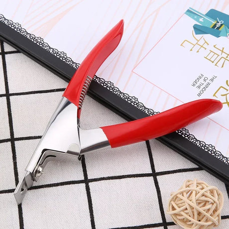 Fake Nail Cutter Type U Word False Tips Professional Nail Clippers Straight Edge Cutters Manicure Pliers Guillotine Nail Capsule