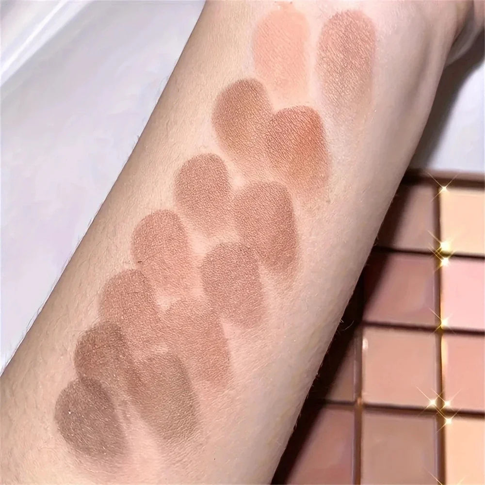 25 Color Eyeshadow Palette Natural Gray Brown Earthy Tone Coffee Chocolate Style Makeup Shadows for Eyes Make Up Women Cosmetics