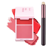 Blush Juvia's Cream Powder Matte Blush Makeup Rose Pan Long-lasting Wearing High Pigment Natural Matte Blush Duo Cosmtics