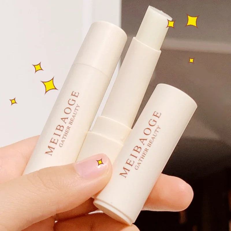 1pc Clear Colorless Lip Balm Moisturizing Lip Mask Crystal Lipstick Primer Nourishing Anti-cracking Makeup Lip Care Jelly Tinted