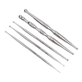 New Acupuncture Stick Double Head Face Massage Tool, Stainless Steel Acupressure Pen, Ear & Body Acupoint Probe For Muscle Relie