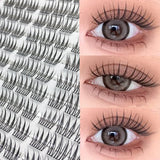 1/box 90 clusters idol False Eyelashes Black Natural Manga Lashes Anime Eyelashes Large Capacity Lashes Extension Chinese Makeup