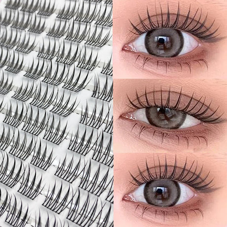 1/box 90 clusters idol False Eyelashes Black Natural Manga Lashes Anime Eyelashes Large Capacity Lashes Extension Chinese Makeup
