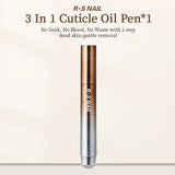 1/2PCS 3-In-1 Cuticle Oil Pen Nail Art Essence Pen Nail Cuticle Remover Pen Dry & Damaged Nails Nourishing Moisturize Nails Care