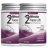 2 Minute Face Lift Day & Night Cream with Retinol, Hyaluronic Acid & Collagen, Moisturizes, Nourishes & Firms Skin in 2 Minutes