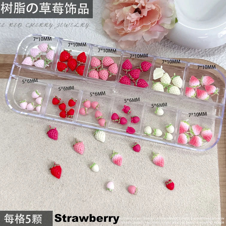 Conch Shell Coconut Tree Mermaid Tail Star Butterfly Heart Rhinestone Bowknot Christmas Snowflake Nail Art Accessory Decorations