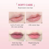 6PCs Natural Fruit Discolored Lip Balm Set Color Changing Moisturizing Lip Tint Long-Lasting Glossy Nourishing Lipstick Lip Care