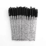 50-100PCS Crystal Eyelash Brush Combs Professional Eye Lash Extension Mascara Wands Makeup Beauty Tool for Eyelashes