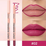 8 Colors Waterproof Lip Liner Pencil Long Lasting Sexy Dark Red Pink Matte Lipstick Pencil Natural Lipliner Pen Red Contour Tint