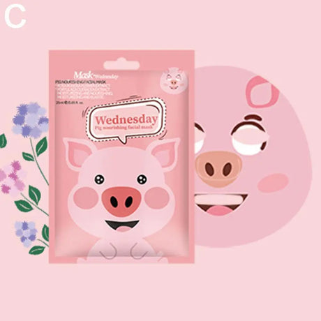 7 Styles Animal Face Mask Set Funny Panda Dog Pig Hydrating Sheet Mask for Spa Party Cute Skincare Gift for Women Girls 1/7PCS