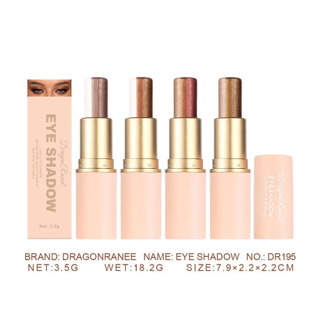 Three-color Eyeshadow Pen Highlighting Stick Waterproof Easy-to-Use Glitter Pearl Eyeshadow Stick Shimmer One-Swipe Eyes Makeup