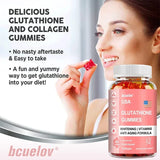Bcuelov Glutathione Gummies - Promotes Healthy Skin and Youthful Appearance Hydrolyzed Collagen Supplement