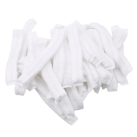 100pcs/Pack Disposable Hair Head Covers Net Bouffant Dustproof Anti Dust Caps Breathable Shower Bathing Hats Kitchen