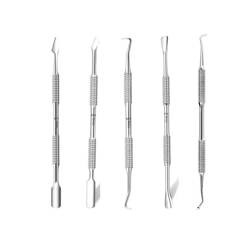 Quality Steel Hook Type Cuticle Pusher Nail Polish Remover Nail Gel Scraper Pedicure Pusher Manicure Podiatry Nail Art Tool