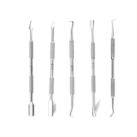 Quality Steel Hook Type Cuticle Pusher Nail Polish Remover Nail Gel Scraper Pedicure Pusher Manicure Podiatry Nail Art Tool
