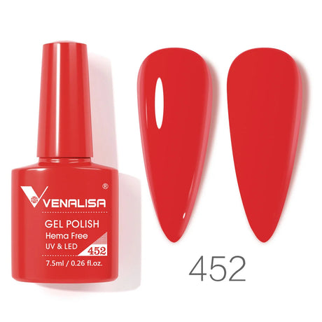 VIP5 Venalisa Nail Gel Polish Jelly Color HEMA/TPO FREE Nude Pink Semi Permanent Soak Off UVLED Gel Polish Sparkle Gel Varnish