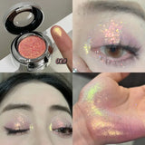 3D Butterfly Embossing Chameleon Eyeshadow Monochrome Metallic Changing Shiny Glitter Blue Purple Highlight Eye Makeup Festivals