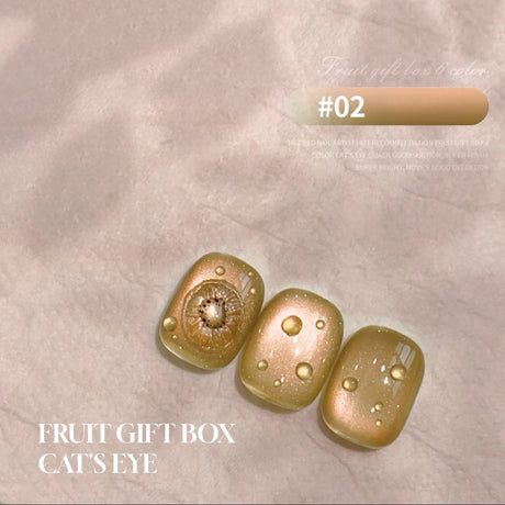 MN 1-20pcs 12ML Pink Gold Cat Eye Ocean Bubble Glass Beads Cat Eye Gel Nail Polish Blue Nails UV Light Nails Green Nails