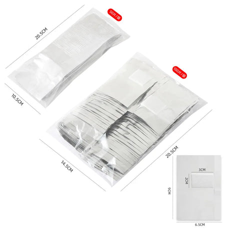 50/100/200/500Pcs Bag Aluminium Foil Nail Art Soak Off Polish Nail Removal Wraps Towel Gel Remover Manicure Tools