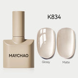 MAYCHAO Glitter Gel Nail Polish 7.3ml Semi-permanent Sequins Shiny Gel Base Top Coat Soak Off UV LED Varnish Nail Art Decoration