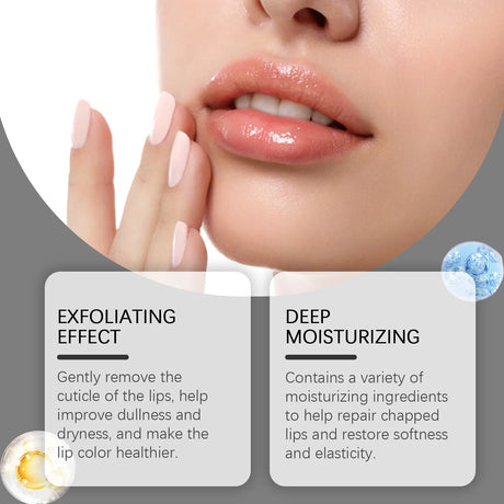 Lip Scrub Exfoliator Hyaluronic Acid Moisturizing Dead Skin Removal  Fade Lip Lines Reduce Melanin Nourishing Chapped Lip Care