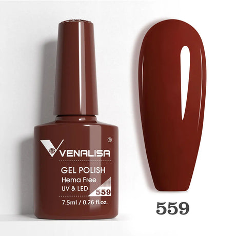 VIP5 Venalisa Nail Gel Polish Jelly Color HEMA/TPO FREE Nude Pink Semi Permanent Soak Off UVLED Gel Polish Sparkle Gel Varnish