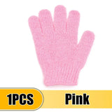 1/2Pcs Five Fingers Bath Gloves Peeling Exfoliating Household Shower Towel Scrub Body Wash Elastic Wipe Back Body Cleaning Tools