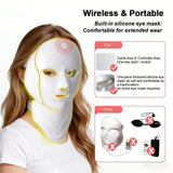 7 Colors Photon Face Neck Beauty Mask Wireless Facial LED Mask Repair Skin Wrinkle Remover Skin Rejuvenation Tighten Skin Care