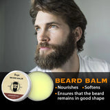 GOIPLE Beard Growth Care Kit Moustache Shampoo Conditioning Oil Deep Clean Wash Moisturizing Whiskers Balm Smoothing Products