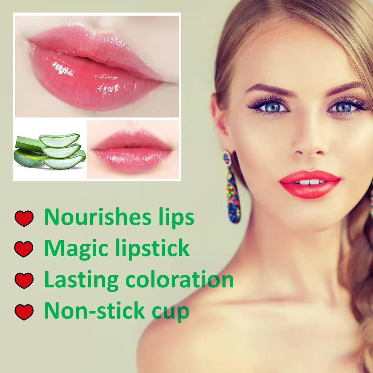 Color Changing Magic Lipstick Lip Temperature Balm Long Lasting Nutritious Moisturizing Waterproof Lip Gloss Matte Makeup