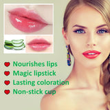 Color Changing Magic Lipstick Lip Temperature Balm Long Lasting Nutritious Moisturizing Waterproof Lip Gloss Matte Makeup