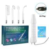 4-in-1 Portable Handheld Electric Neon Wand for Face Skin Beauty High Frequency Facial Therapy Tool for Acne Treatment