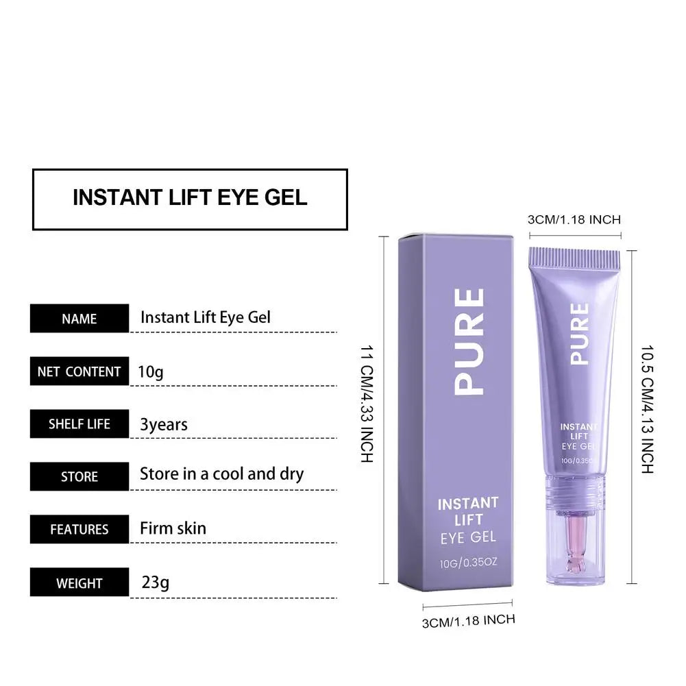 PURE INSTANTLIFTEYE GEL Collagen Moisturizing Eye Cream Gentle Nourishing Smooth Eye Skin Brightening Hydrating Eye Care