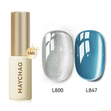 MAYCHAO 5ML Gel Nail Polish 9D Laser Diamond Glitter Cat Eye Gel Semi-Permanent Soak Off UV LED Gel Nail Manicure Tools Nail Art