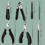 1/7pcs Professional Heavy Duty Nail Care Tools for Ingrown And Toenails Classic Handle Ergonomic Stainless Steel Nail Clippers