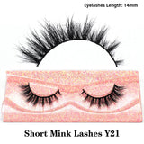 Half Lashes Short Mink Eyelashes Fluffy Soft False Eyelashes Wispy Cross Strip Eye Lashes Natural Mink Eyelash Extension Makeup