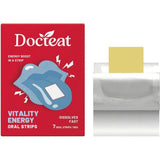 Docteat Vitality Energy Oral Strips with Caffeine and L-Theanine To Quickly Relieve Fatigue and Improve Concentration 7 Strips