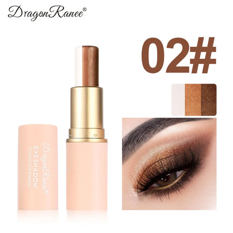 Three-color Eyeshadow Pen Highlighting Stick Waterproof Easy-to-Use Glitter Pearl Eyeshadow Stick Shimmer One-Swipe Eyes Makeup