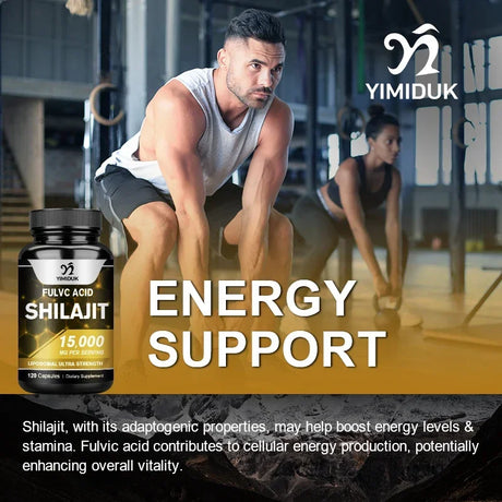Shilajit Pure Himalayan 15000 Mg Pill, with Fulvic Acid, Support Immune System, Bone Health, Metabolism, Men & Women, Non-GMO