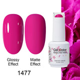 Clou Beaute Gel Nail Polish Neon Brown Royal Blue Red Green Pastal Nude Nail Art Varnishes Gel Lacquer Top Coat UV Gel Nail