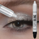 1 Pc High Color Rendering Shimmer Eyeshadow Pen, Shiny Colors Eye Shadow Stick, Eye-catching Eye Makeup, Music Festival Makeup