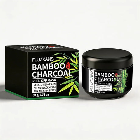 50g Bamboo Charcoal Peel-Off Mask Deep Cleansing Blackhead Removal Black Mud Skin Fresh Hydrated - Blackheads Removal Mask