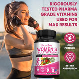 Women's Daily Multivitamin, with 21 Complete Daily Vitamins and Minerals for Women, Efficient Formula-Metabolism and Immune Support,120 Capsules