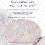 Flower Knows Shell Pearl Collection Baked Powder Mixed Color Honey Powder Clear Matte Makeup Setting Powder Natural Bronze Glow