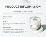 Quiyum Underarm Body Cream Armpit Legs Knee Elbow Cream Dull Remove Dark Spots Melanin Brighten Skin Care 30g